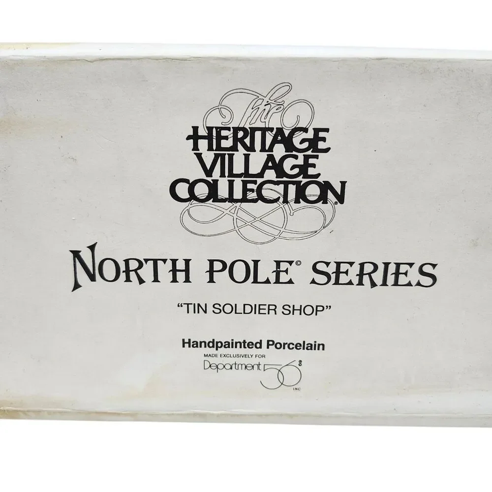 Department 56 North Pole Series Porcelain Tin Soldier Shop Hand Painted Vtg 95